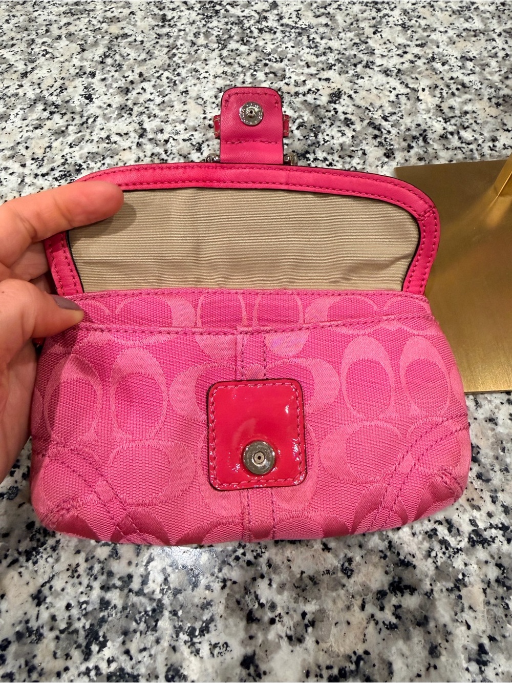 Coach Y2K Signature-Print Wristlet with Buckle Accent - Picture 2 of 6